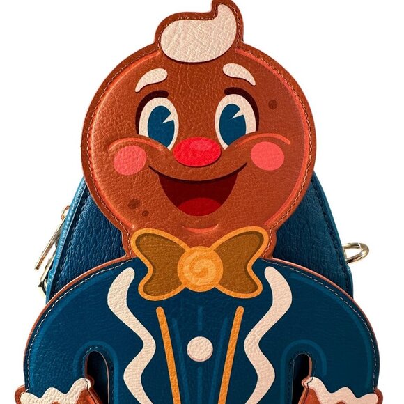 Loungefly Ollie Disney Jollywood Nights Gingerbread Man Backpack 2025 Purse main image 16